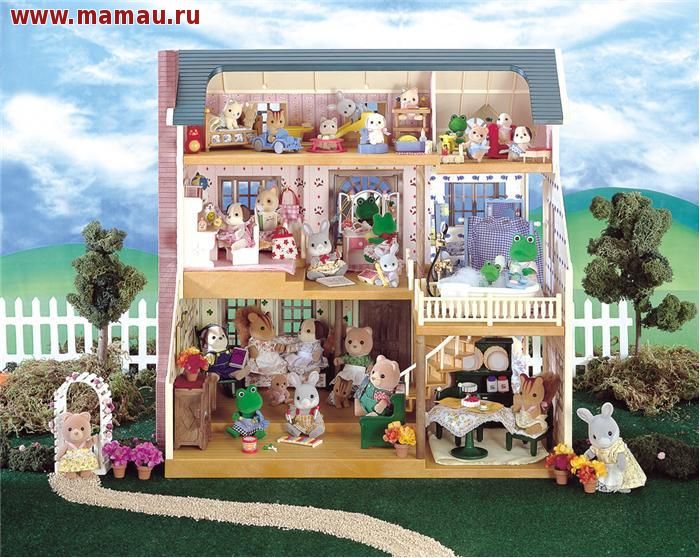 Дом sylvanian families дом с мансардой