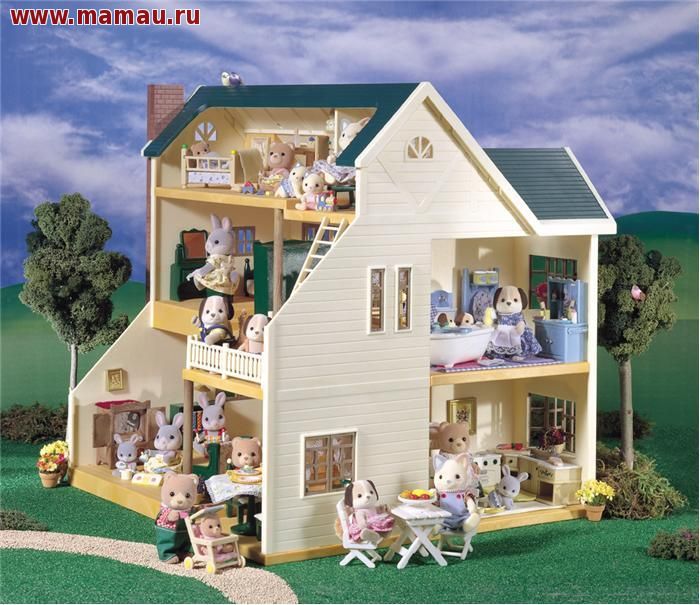 Дом sylvanian families дом с мансардой