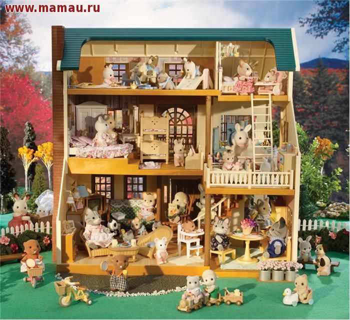 Дом sylvanian families дом с мансардой